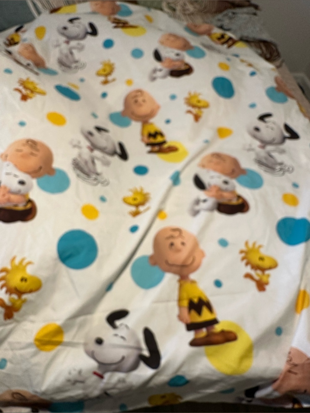 2015 the peanuts movie twin flat sheet and one pillowcase